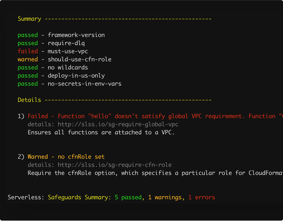 Serverless Framework Dashboard